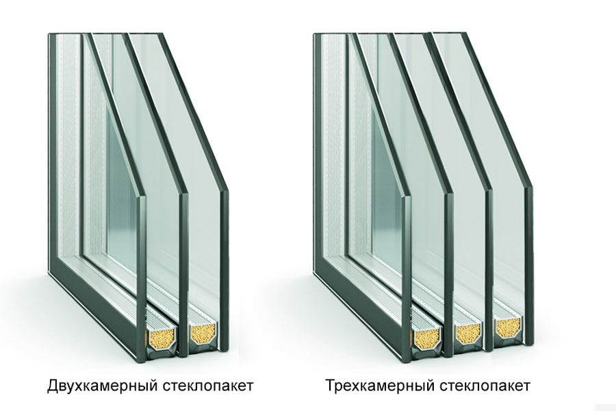 2 или 3-камерный стеклопакет